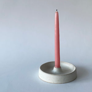 Taper Candle Holder w/ bowl (White)(2009)