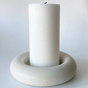 Donut Candle Holder/ Serving bowl. Pillar Candle 7 cm