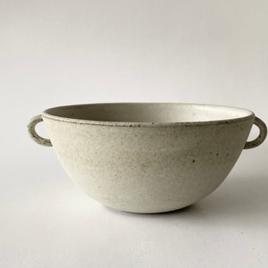 Serving Bowl Rounded w/ Two Small Handles Grey (Small) (8030)