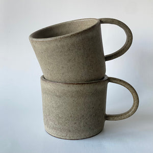 Mug w/ Large Handle Wide Grey ( 6001)