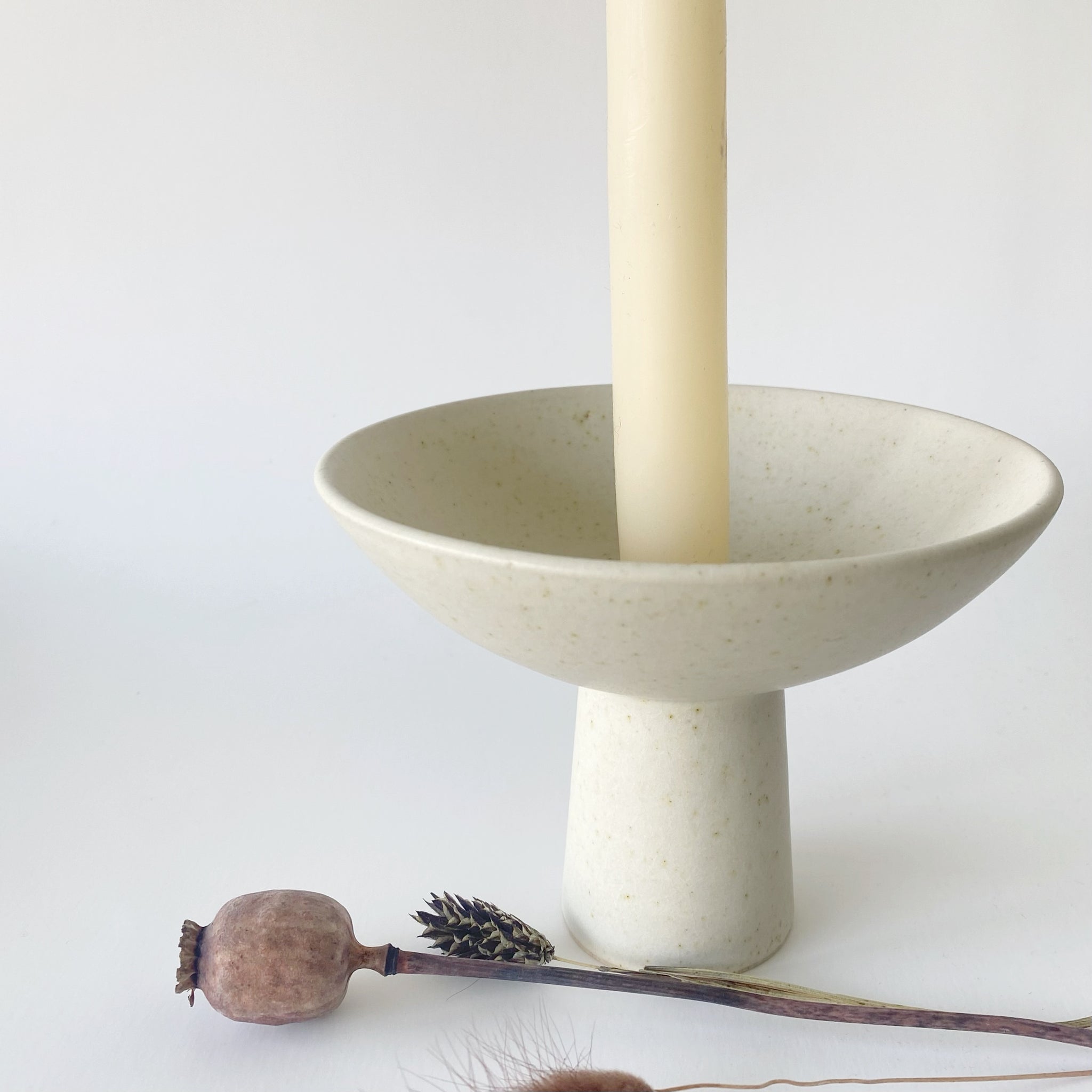 Candle Holder/ Vase White ( 2025)