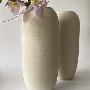 Tall Rounded Vase White (5016)