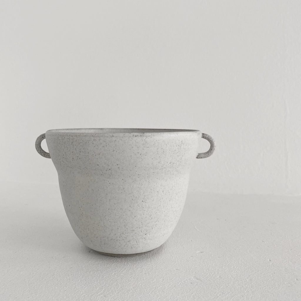 Serving Bowl Tall Shaped w/ Two Small Handles Grey (8033)