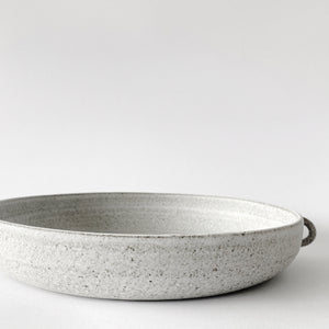 Serving Dish Rounded w/ Two Small Handles Grey (8015)