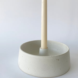 Candle Holder w/ Bowl White (Medium 2) (2015)