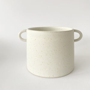 Mug/ Planter w/ Two Handles White (Small) (6015)